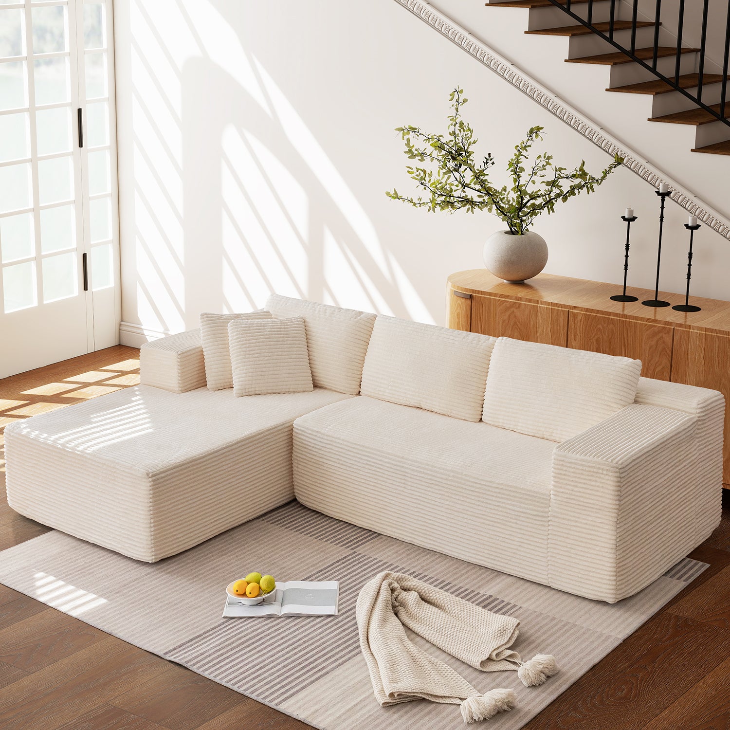 homrest-106-inch-cloud-sectional-couch-with-chaise-lounge-for-living-room-bedroom-apartment-corduroy-fabric-beige