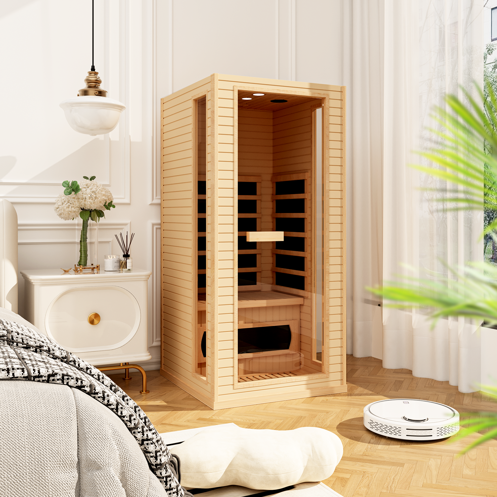 HOMREST Small Infrared Sauna for Home or Gym