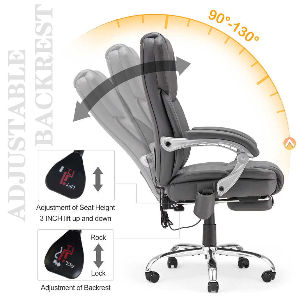 Executive Office Chair, Ergonomic Desk Chair Big and Tall Massage and