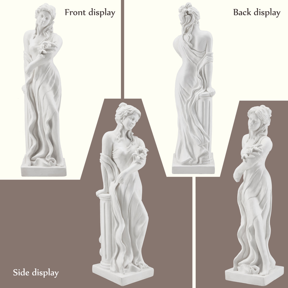 HOMREST Adalberta Weather-Resistant Magnesium Oxide Religious Statue