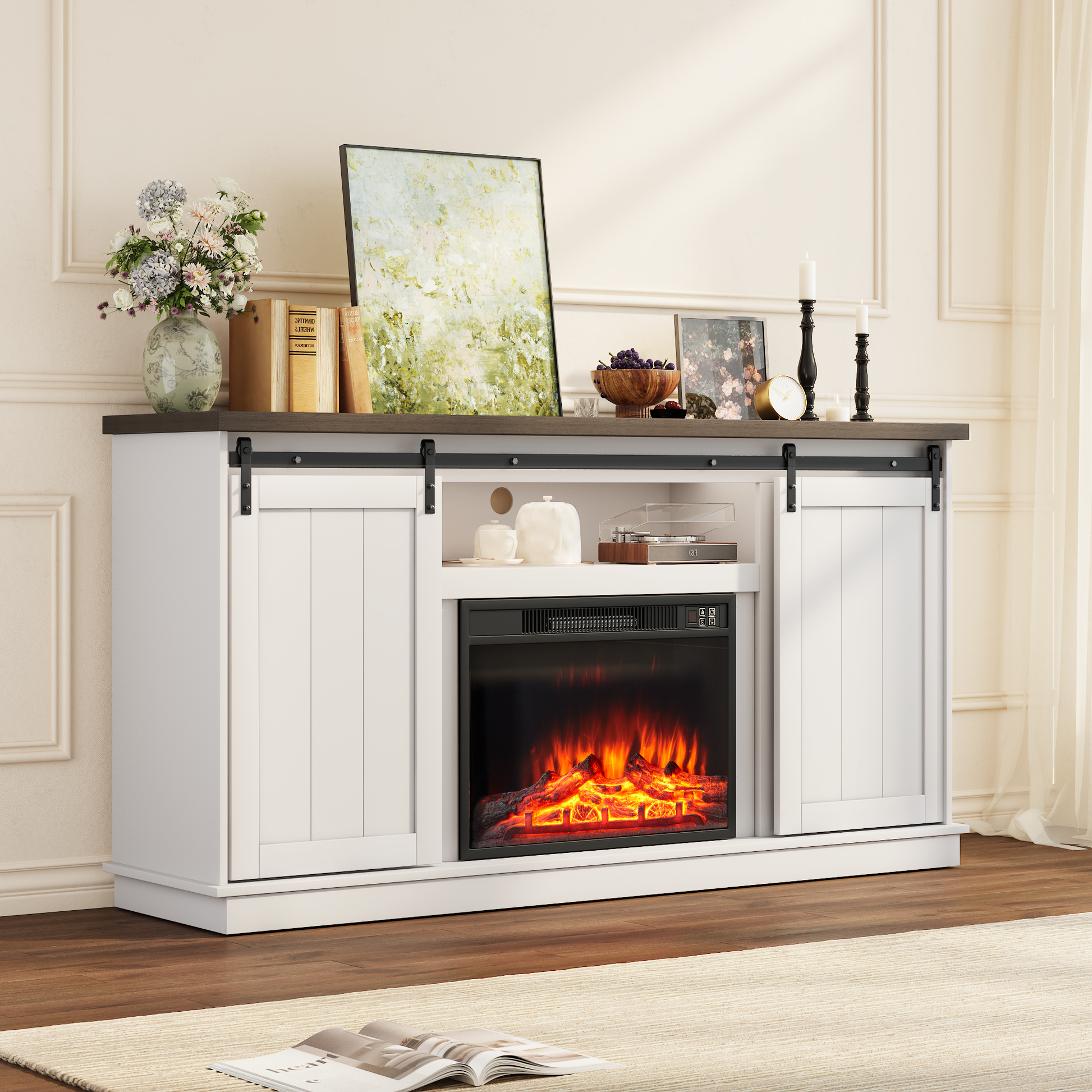 tv-stand-with-fireplace-electric