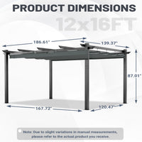 12 x 16 ft Dark Gray