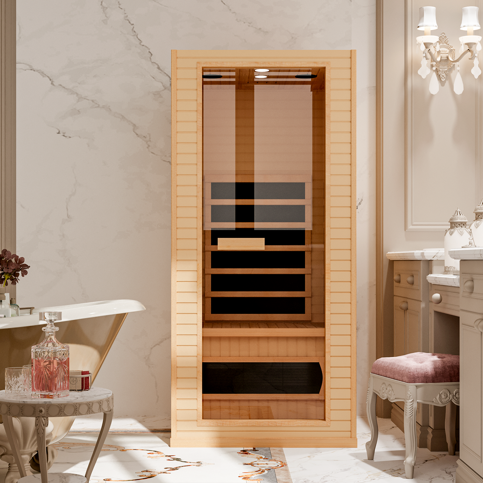 HOMREST Small Infrared Sauna for Home or Gym