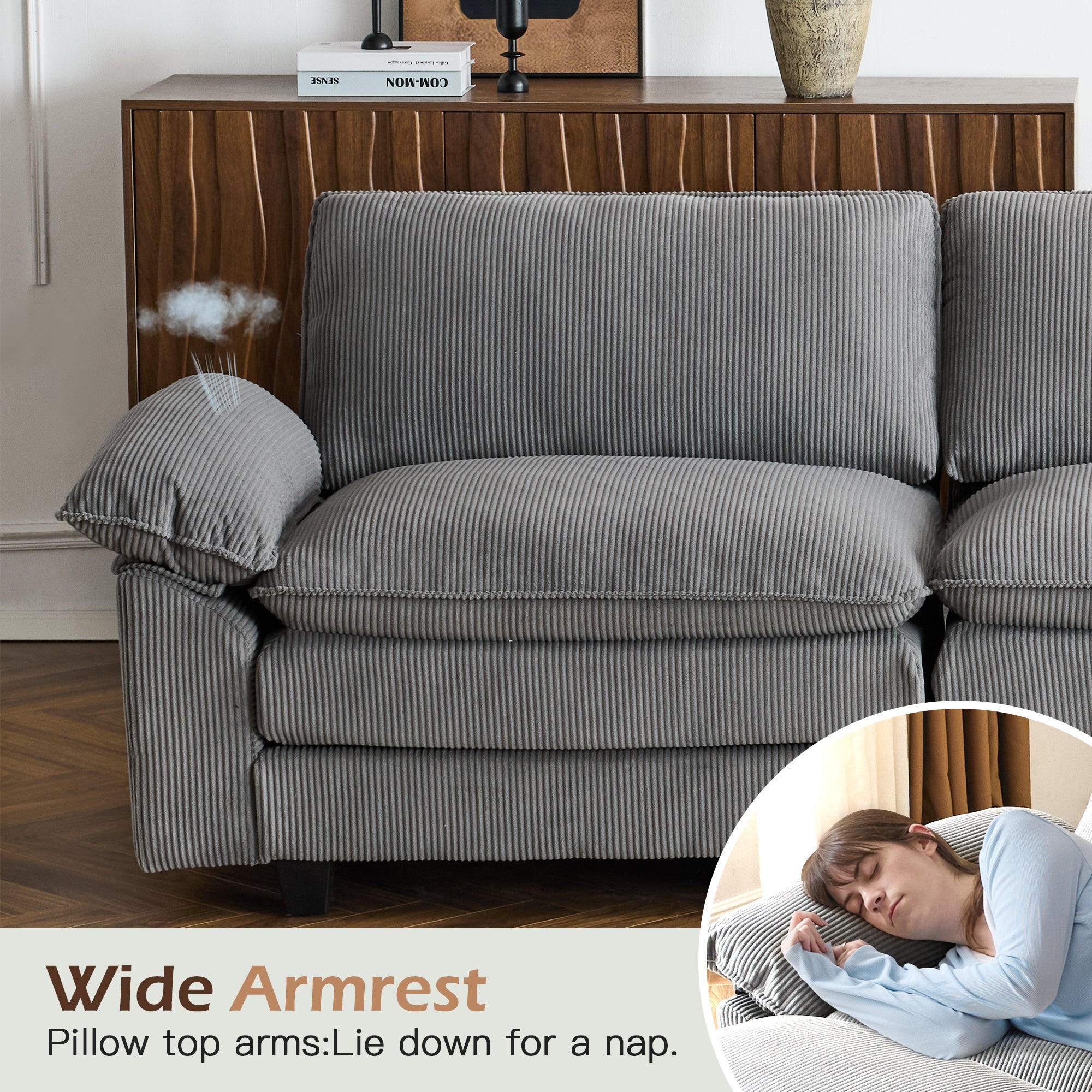 grey-sectional-sofa-with-ottoman​
