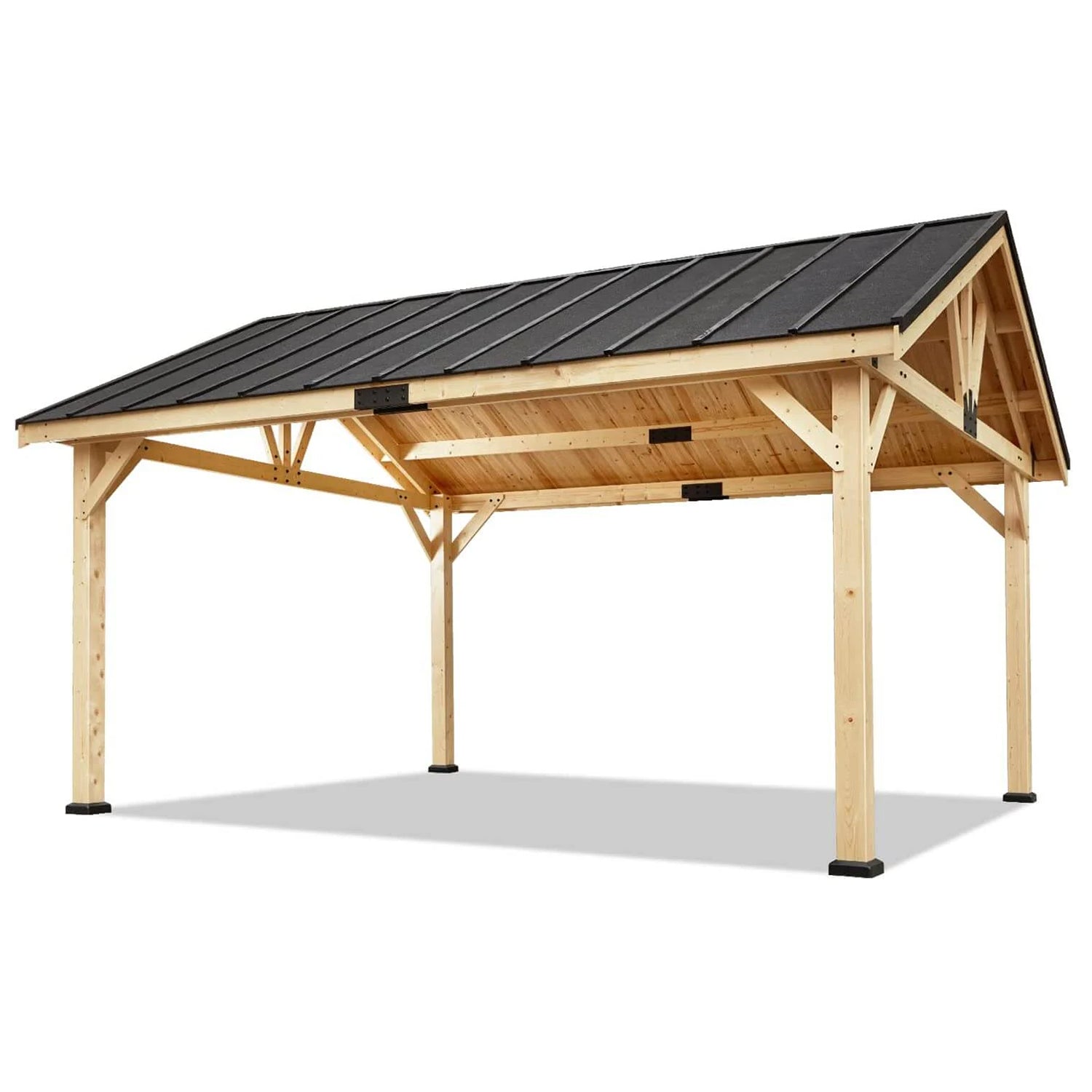 Homrest 13' x 16' Hardtop Gazebo with Waterproof Asphalt Roof