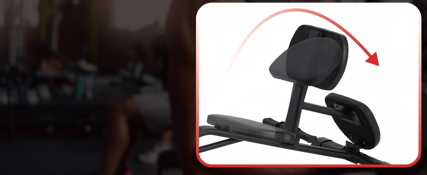 HOMREST Total Body Stretching Machine for Flexibility - Heavy Duty Steel Back and Hamstring Stretcher Safety Straps, and Adjustable Pedals - 350 Capacity
