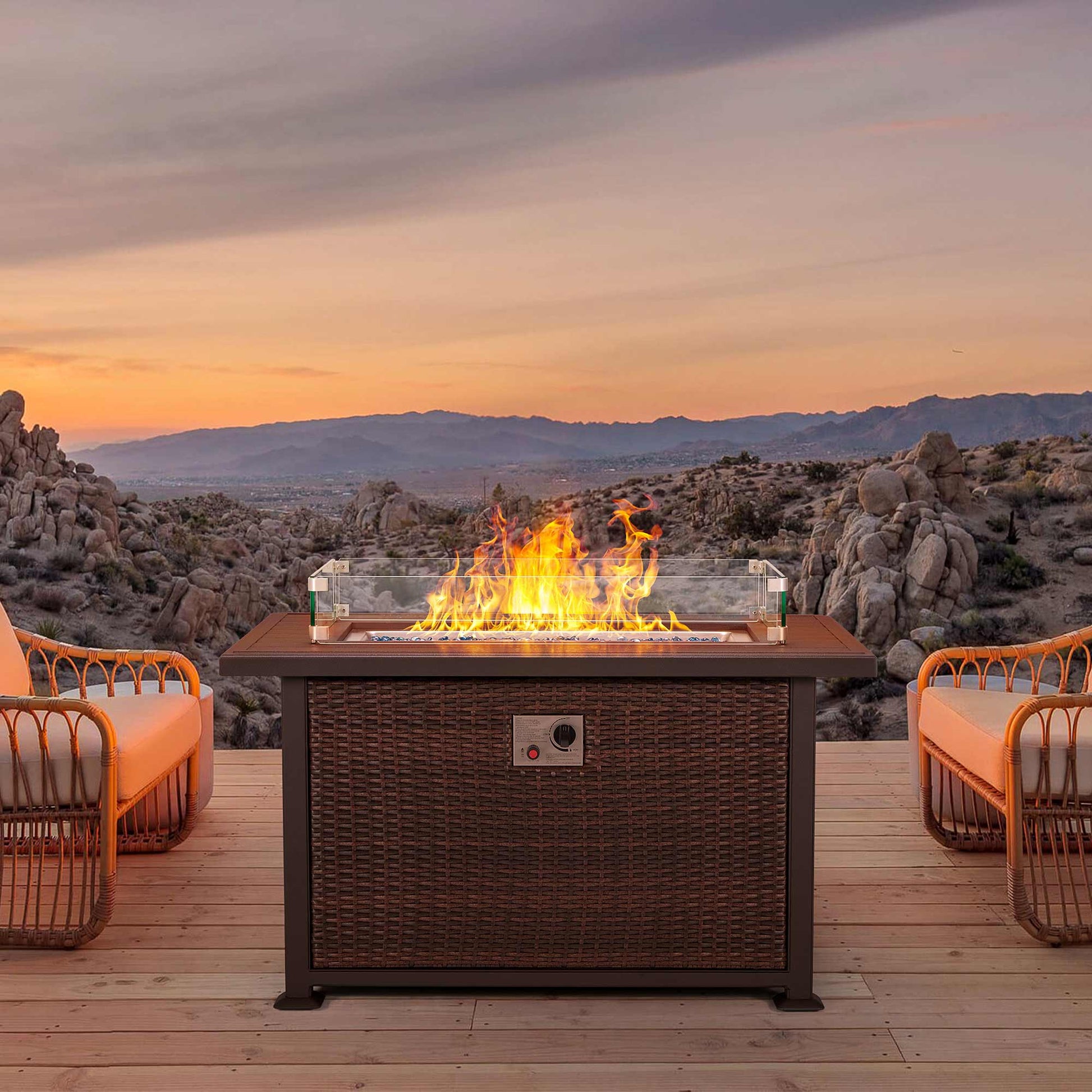 Our outdoor fire pit table is designed for party, camping and decoration. | Homrest furniture