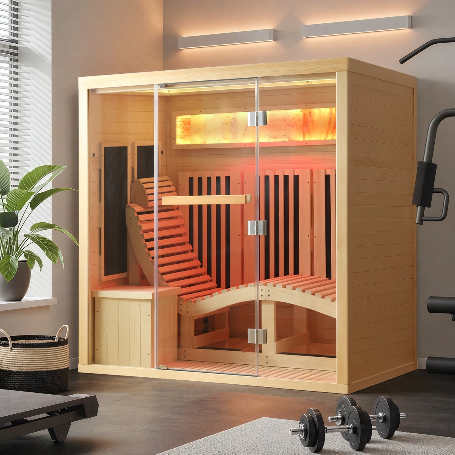 infrared-sauna-with-red-light-therapy​