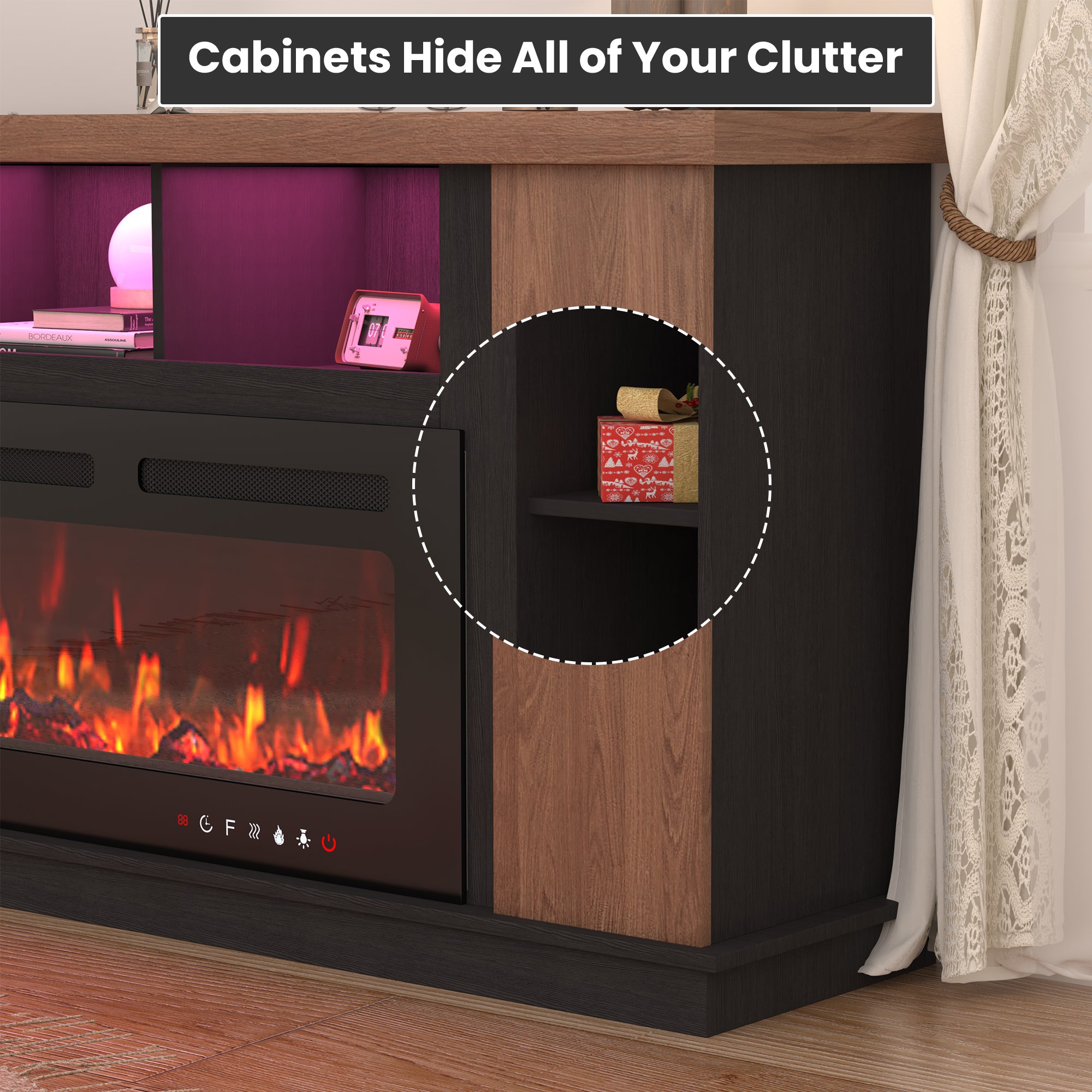 brown-electric-fireplace-tv-stand