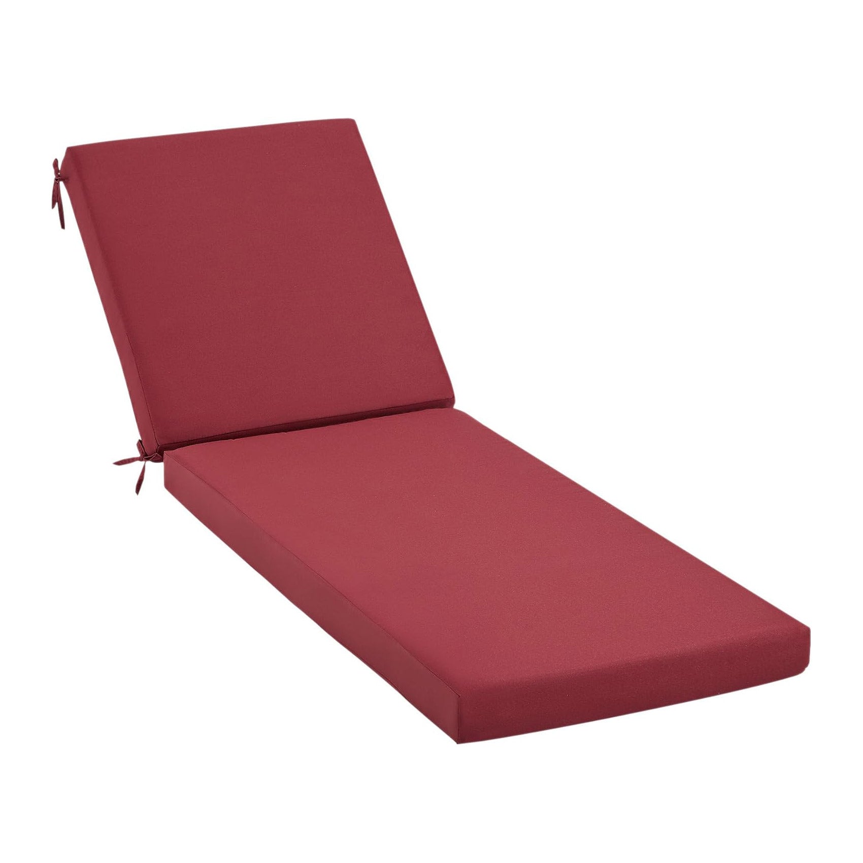 HOMREST Outdoor Lounge Chair Cushion Replacement, Burgundy