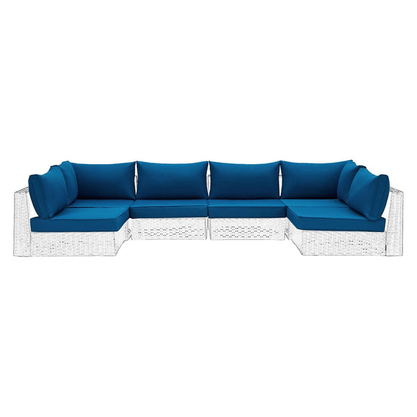 Navy blue outdoor replacement cushions | Homrest furniture