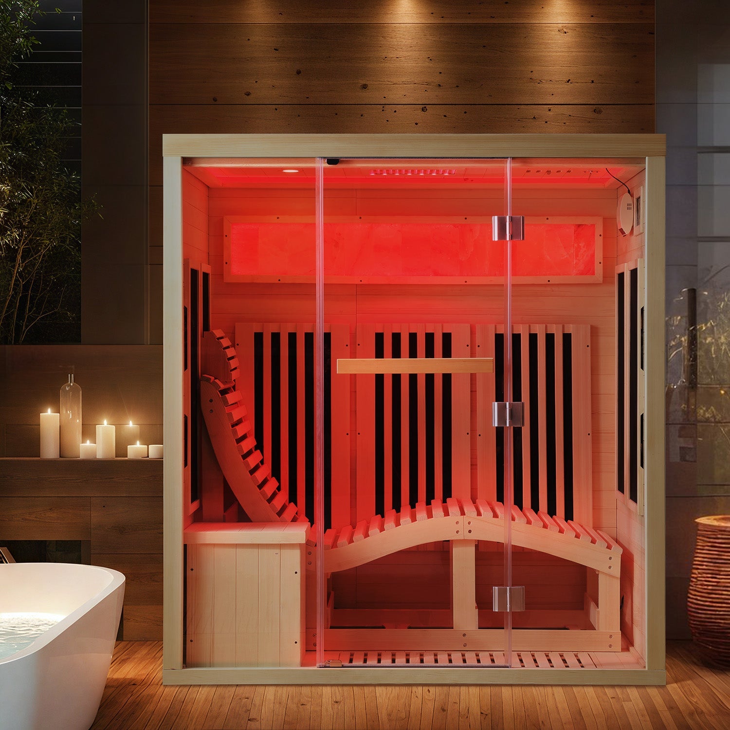 infrared-sauna-with-red-light-therapy​
