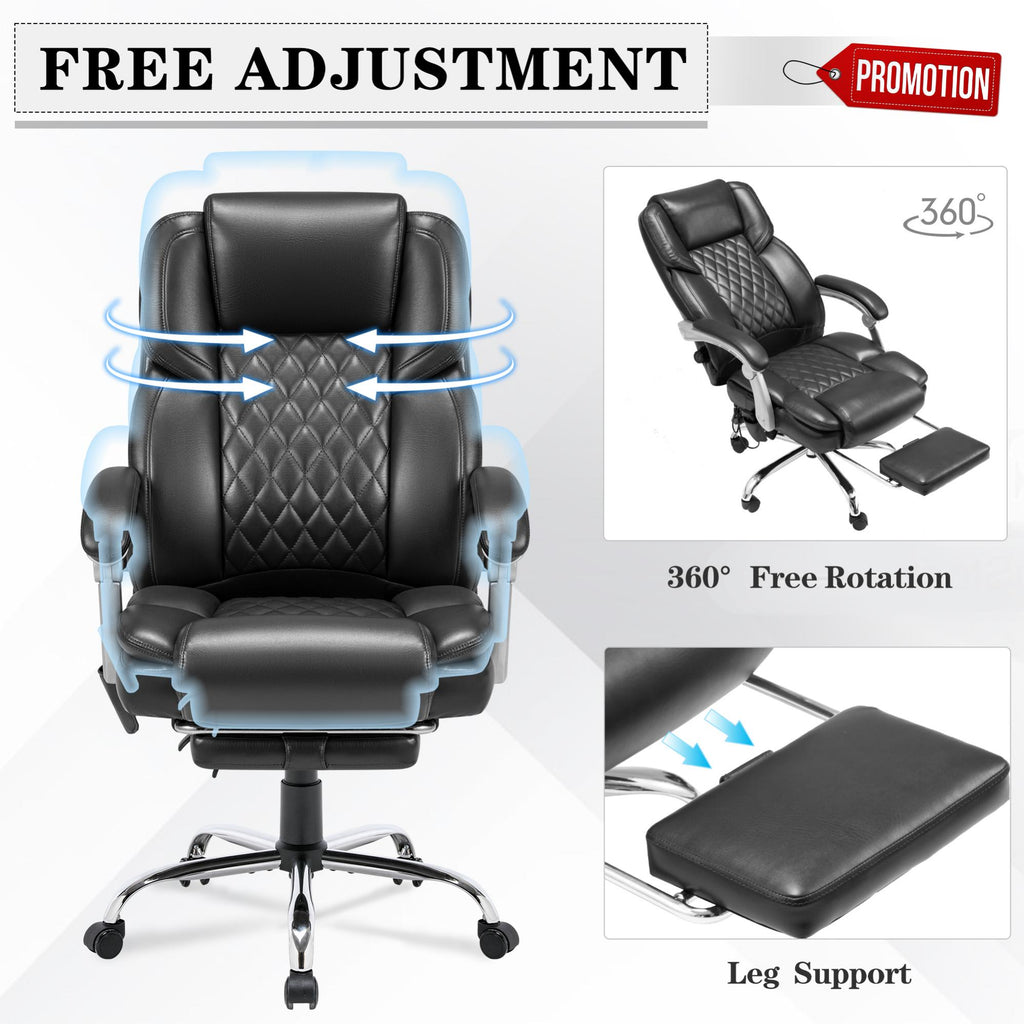 Ergonomic Desk Office Chair with Massage Lumbar Support