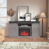 HOMREST Fireplace TV Stand with Sliding Barn Door, Fits TVs Up to 73