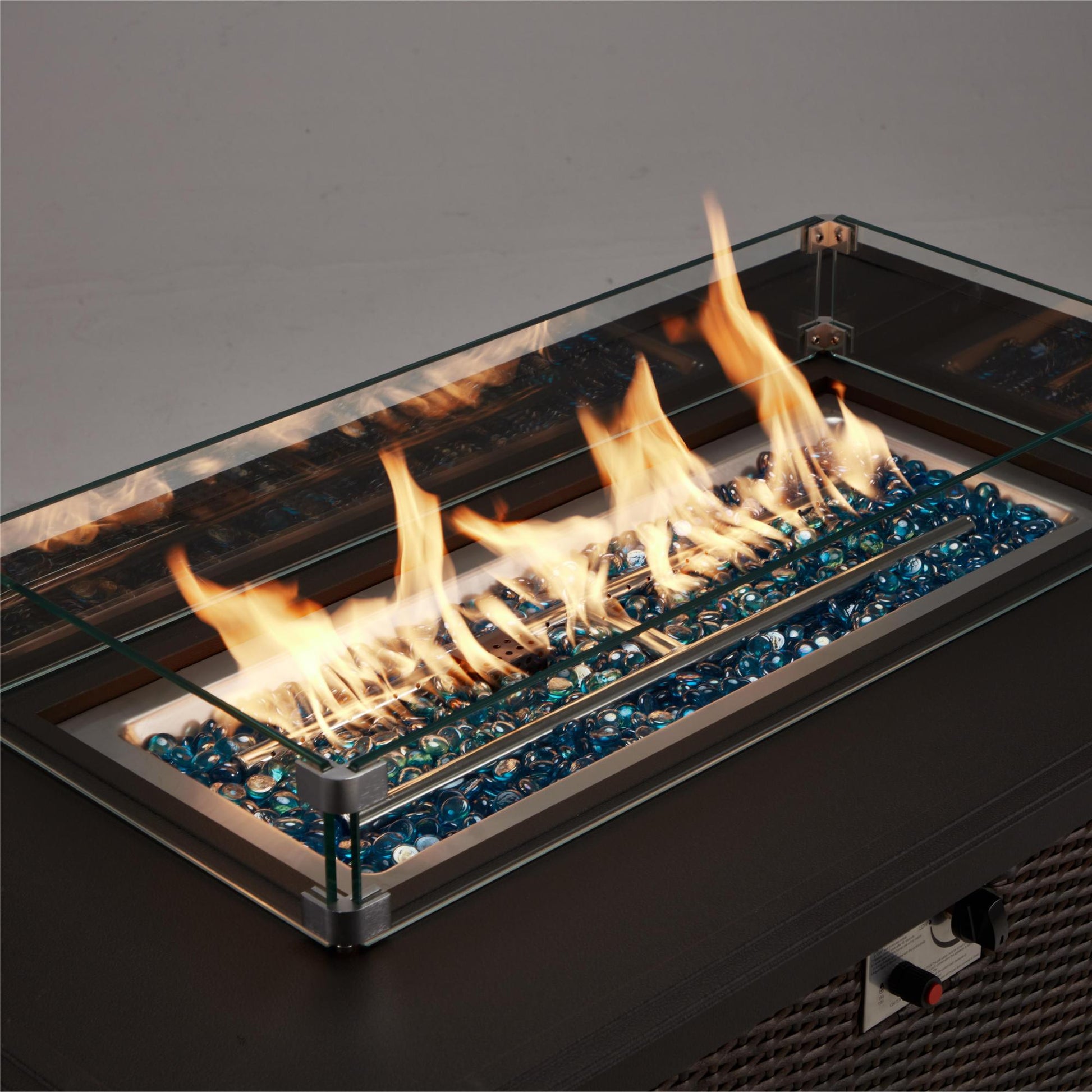 Enjoy the warmth with Homrest patio fire pit table.