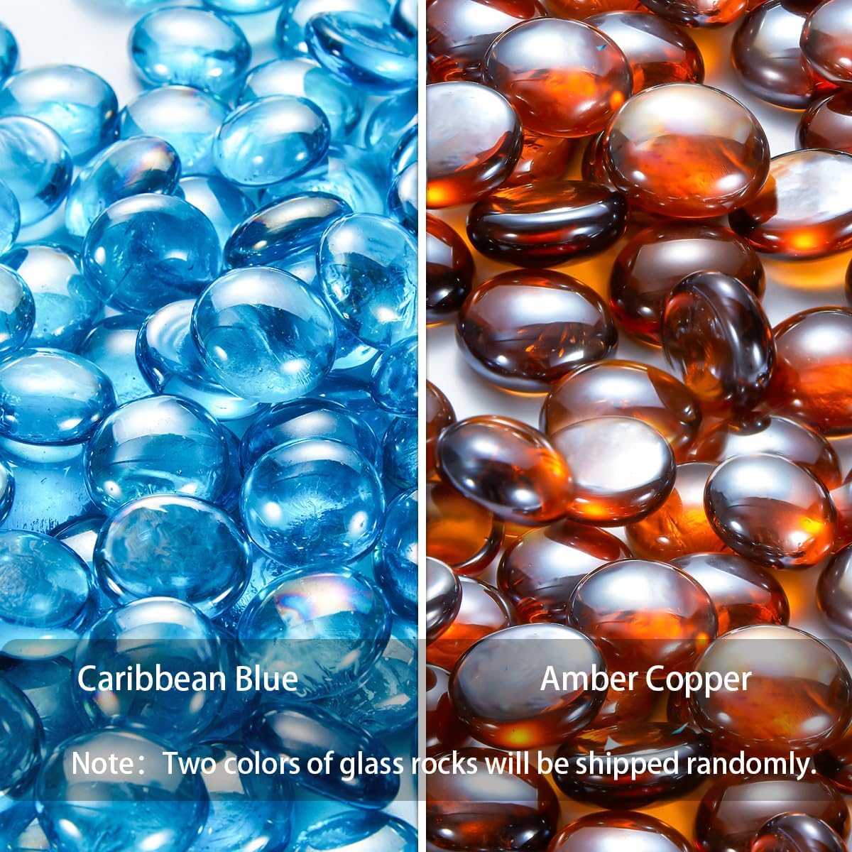 Homrest glass beads for fire pit table
