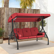 kettler avance outdoor swing seat with canopy Esright 3-Seat Porch Chair Adjustable Canopy, Beige weather canopy provides cooling shade and protection from unexpected showers PURPLE LEAF Outdoor Patio Porch