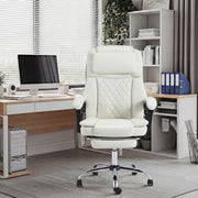 HOMREST 3D Kneading Massage Office Chair, White