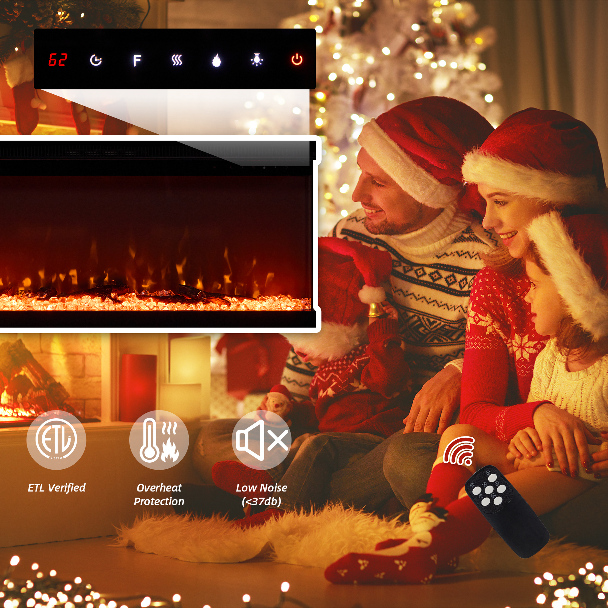 electric-fireplace-&-tv-stand​