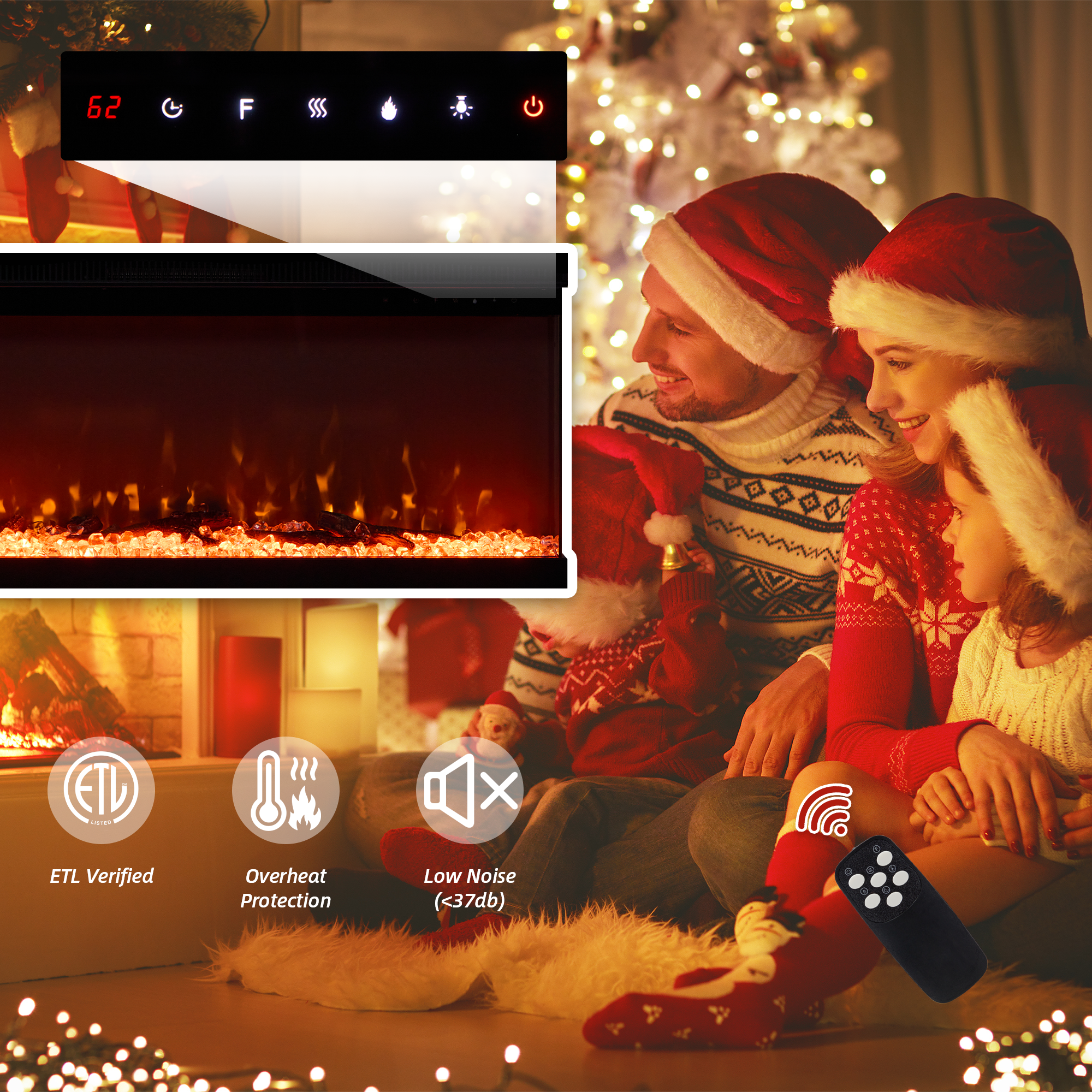 electric-fireplace-&-tv-stand​