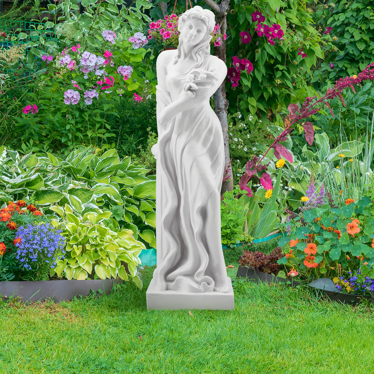 HOMREST Adalberta Weather-Resistant Magnesium Oxide Religious Statue