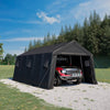 HOMREST 13 x 20 FT Heavy Duty Carport, Portable Garage with All-Steel Metal Frame & Vents, Anti-Snow Car Canopy Outdoor Storage Shelter shed for Car, Truck, Boat