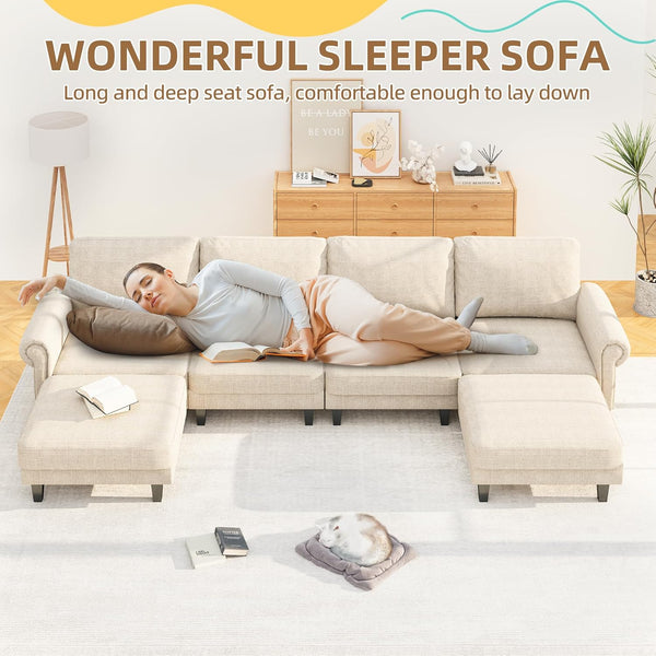 Wonderful sleeper sofa, long and deep seat sofa, comfortable enough to lay down. | Homrest furniture