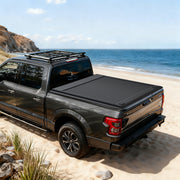 HOMREST Retractable Truck Bed Tonneau Cover for 2015-2026 Chevy Silverado/GMC Sierra 1500 (5'8" /69" Bed) Retractable Hard Truck Bed Cover with Key Lock & LED Light, Aluminum Matte Black
