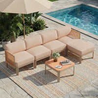 5 Seats<br/>Sectional sofa & Ottoman