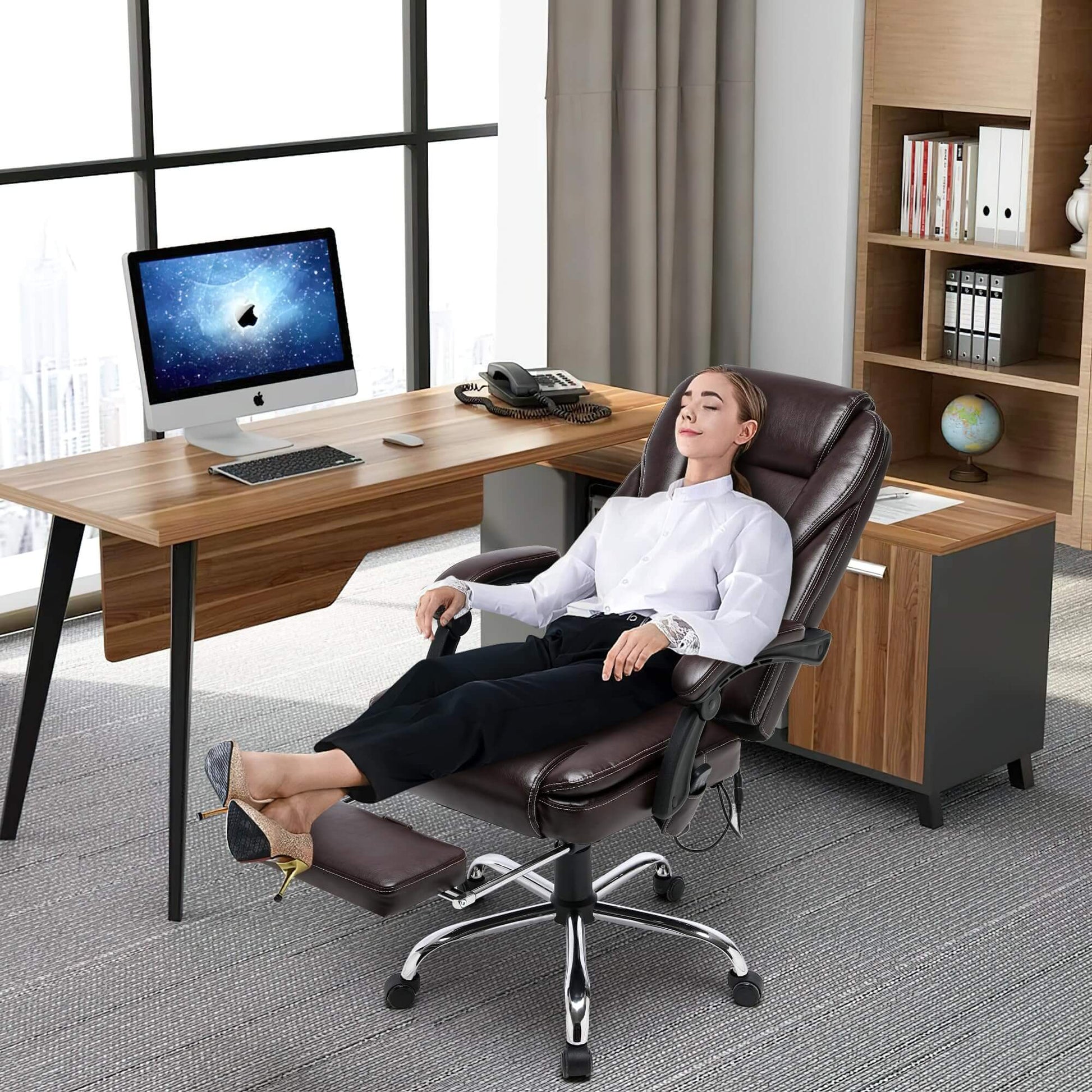 executive-brown-leather-office-chair​