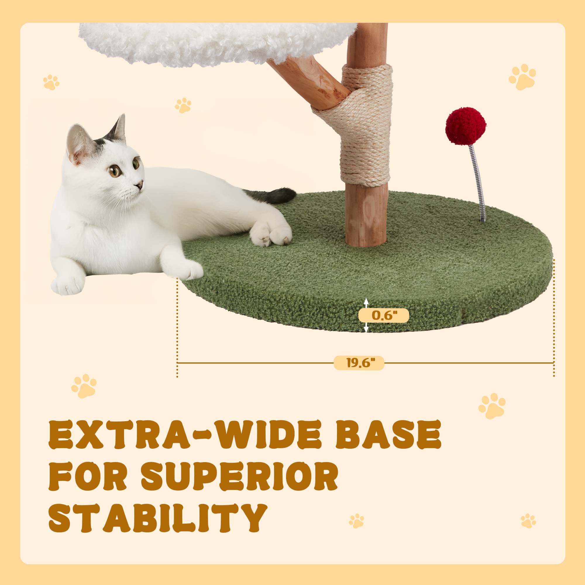 HOMREST Christmas Cat Tree with Scratching Post