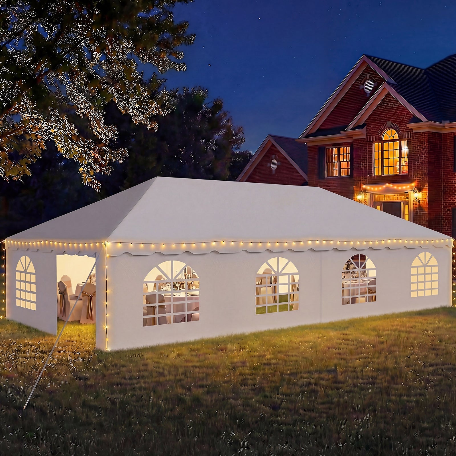 HOMREST 20x40ft 350G PVC Sidewalls (Please check with customer service before purchasing to confirm compatibility)