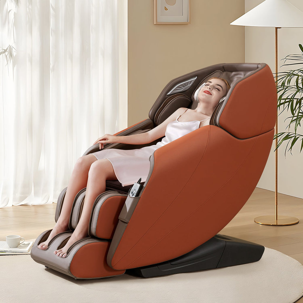 Homrest Recliner Massage Chair with Full Body Massage Function– Orange