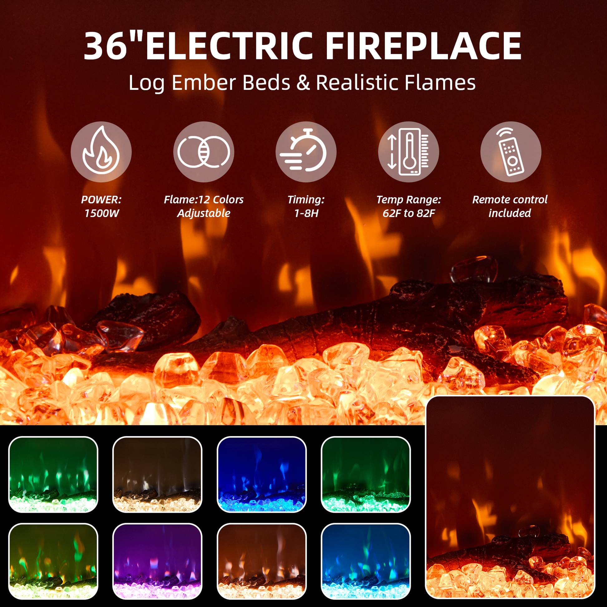 electric-fireplace-&-tv-stand​