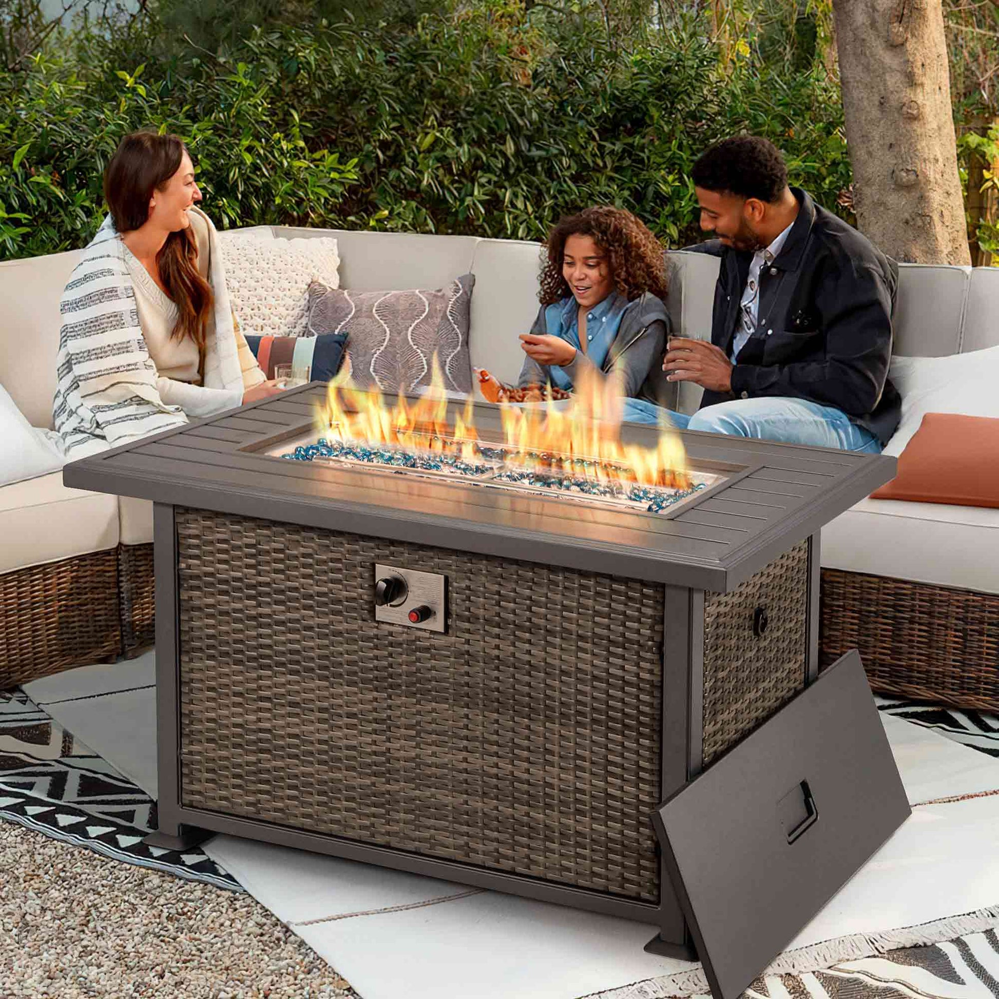 Our outdoor fire pit table is designed for party and decoration. | Homrest furniture