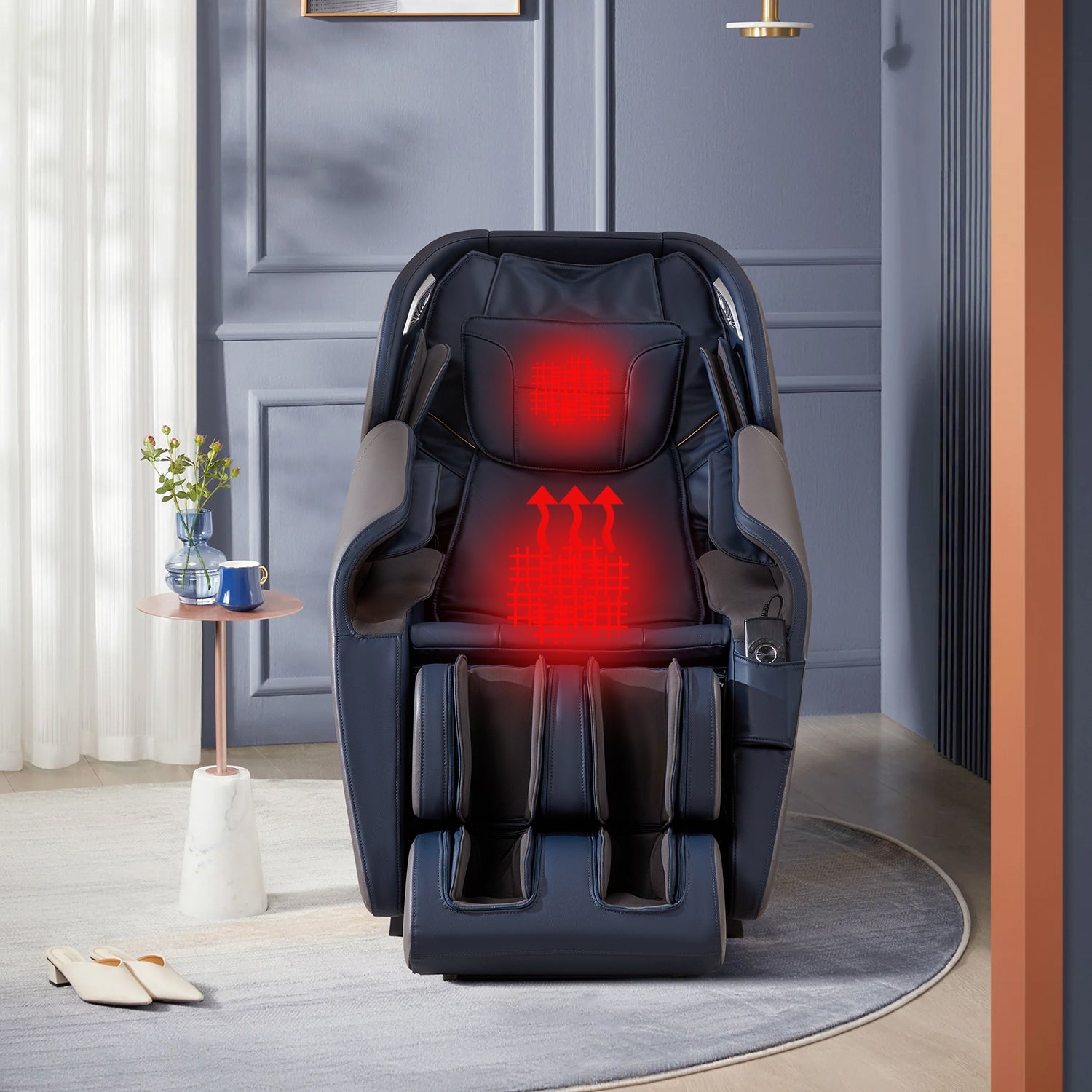 Homrest Recliner Massage Chair with Full Body Massage Function – Grey