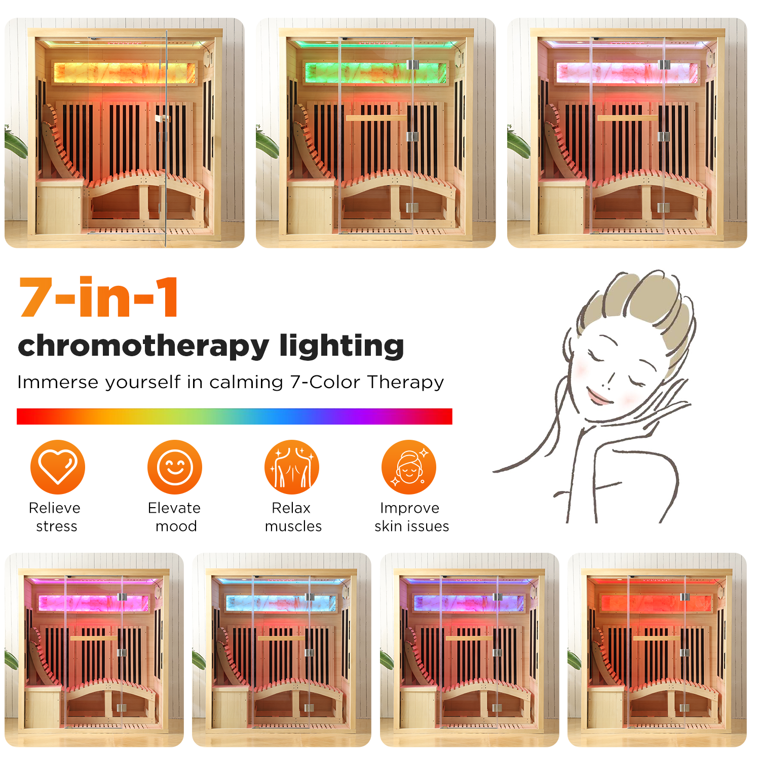 infrared-sauna-with-red-light-therapy​