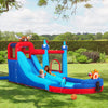 Homrest Inflatable Bounce House, Bounce House with Water Slide for Kids 3-8, Water Slide Bounce House with a Pirate Ship Shape, Rock Climbing Wall, Trampoline, Water Gun Competition, Darts Game, Storage Bag, 480W Blower for Outdoor Backyard