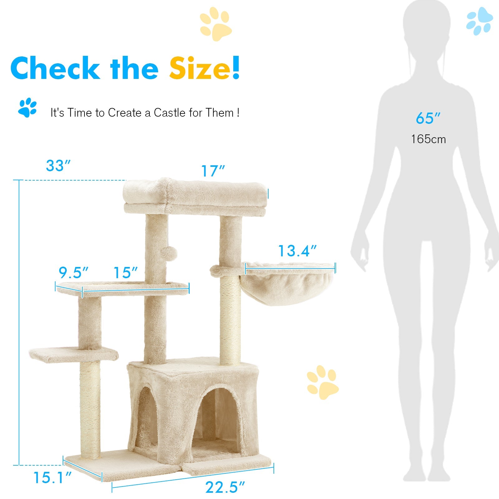 HOMREST Cat Climbing Tower