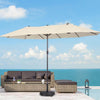 HOMREST 52LBS Umbrella Base, Resin Umbrella Holder for Patio Deck Porch Poolside (Black)
