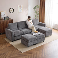 chenille-4 seats<br/>Dark gray