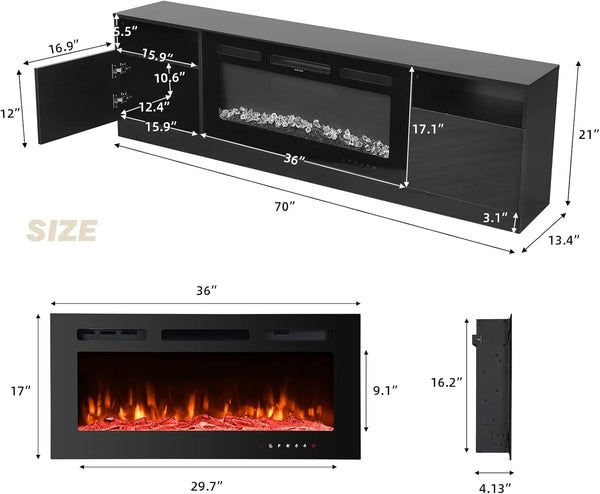 black-entertainment-center-with-fireplace