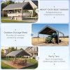 HOMREST 12x20 grey heavy duty carport product image 6