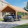 HOMREST 12x20 yellow heavy duty carport product image 2