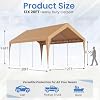HOMREST 12x20 yellow heavy duty carport product image 4