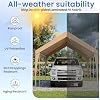 HOMREST 12x20 yellow heavy duty carport product image 6