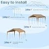 HOMREST 12x20 yellow heavy duty carport product image 8