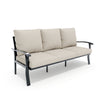 HOMREST Outdoor 3-Seater Sofa - Removable, Washable Cushions, Beige