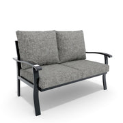 HOMREST Outdoor 2-Seater Sofa - Removable, Washable Cushions, Gray