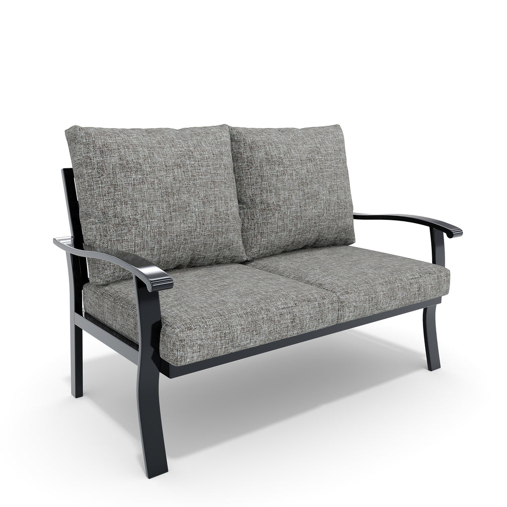 HOMREST Outdoor 2-Seater Sofa - Removable, Washable Cushions, Gray
